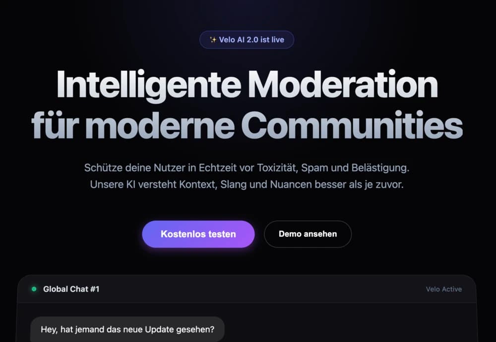 AI-generated website from the coding arena