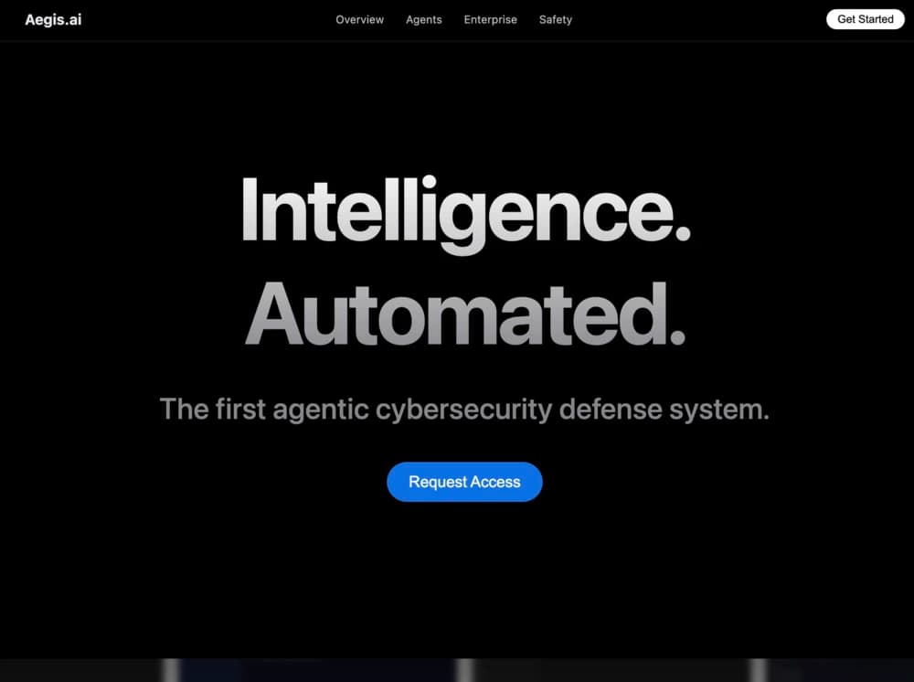 AI-generated website from the coding arena
